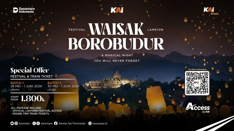 KAI Wisata Hadirkan Paket Spesial Festival Waisak Borobudur 2026