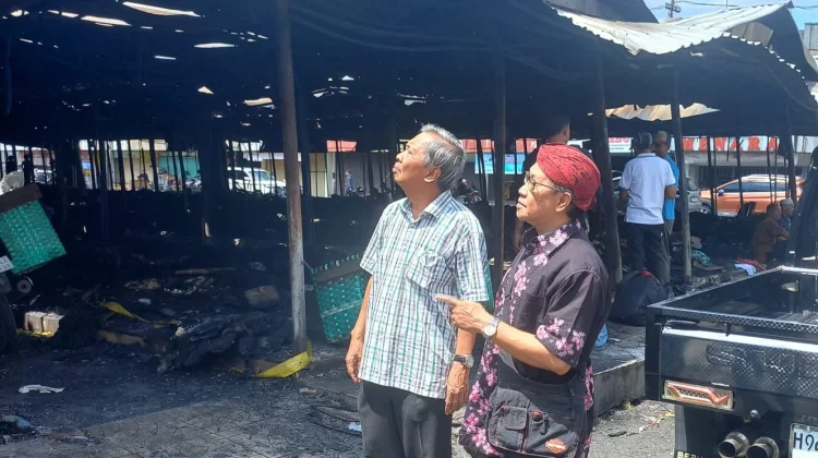 Kebakaran Pasar Kanjengan, Pedagang Dapat Tempat Berjualan Sementara