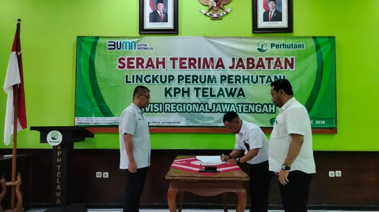 Sertijab, Perhutani Telawa Dorong Layanan Pengelolaan Hutan Lebih Profesional