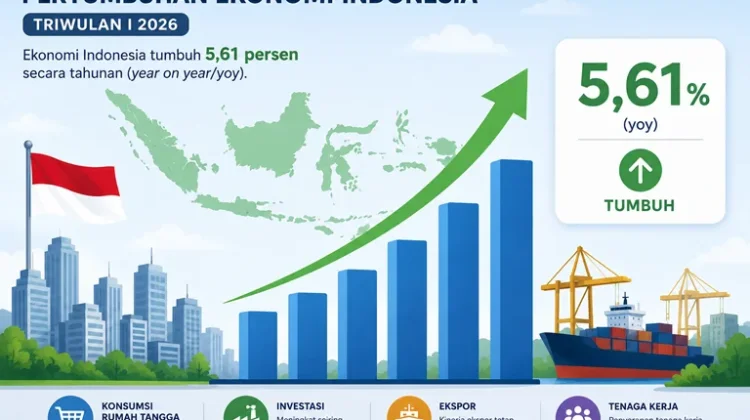Ekonomi Indonesia Tumbuh 5,61 Persen pada Triwulan I 2026, Sektor Keuangan Stabil