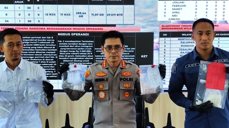 Polresta Magelang Ungkap 29 Kasus Narkoba, Mayoritas Tersangka Usia Produktif