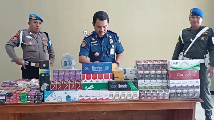 Operasi Gabungan Gagalkan 13 Ribu Batang Rokok Ilegal di Purworejo