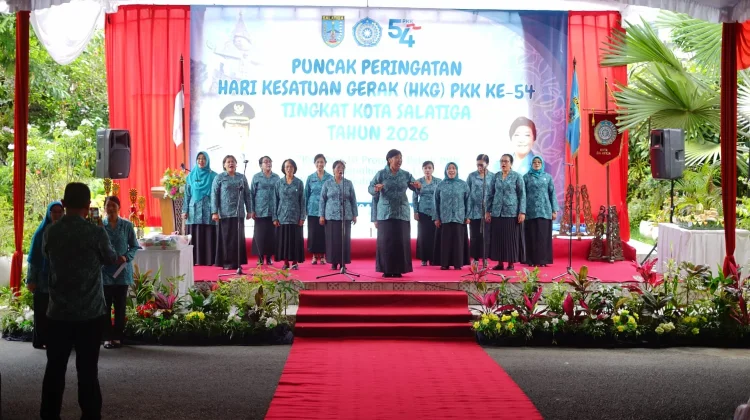 Puncak Hari Kesatuan Gerak PKK ke-54, Wali Kota Salatiga Tekankan Peran Keluarga