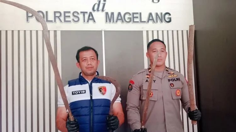 Tawuran Bersenjata Tajam, Satreskrim Polresta Magelang Amankan 5 Remaja