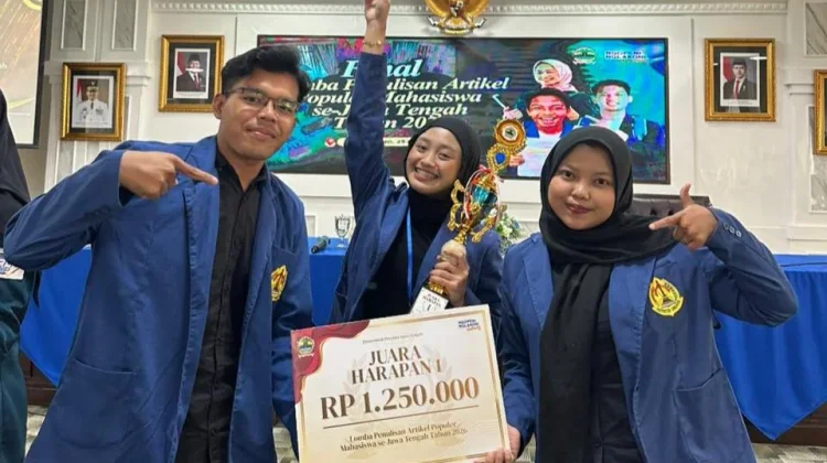 Gagasan Aplikasi Jateng Go Antar Mahasiswa USM Raih Juara Lomba Artikel Populer