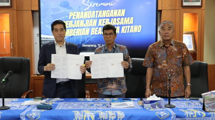 Polines Perkuat Kerja Sama dengan Kitano Foundation, Beasiswa Naik Jadi 1,5 Juta Yen