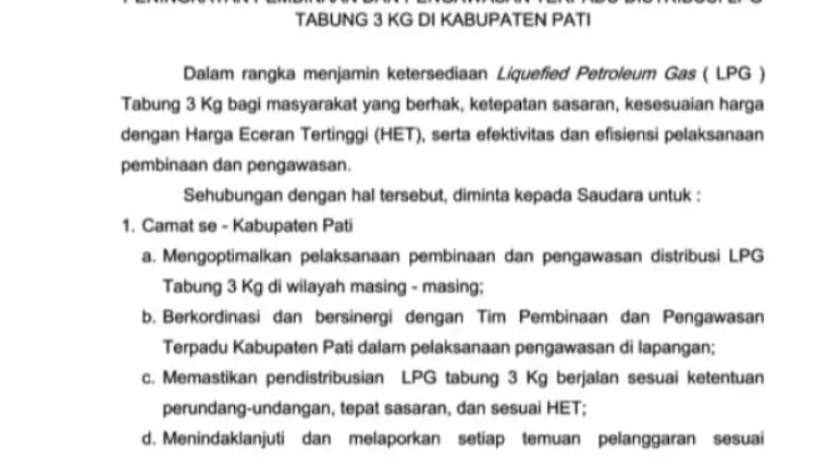 Pemkab Pati Awasi Distribusi LPG, Jaga Ketersediaan Barang