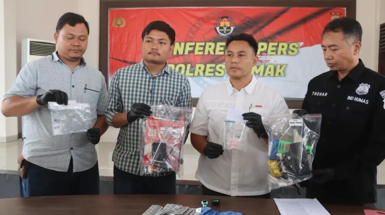 Diduga Edarkan Sabu, Penjual Es Teh Keliling di Pantura Sayung Dibekuk Polres Demak