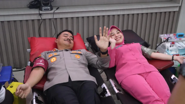 Donor Darah Hari Bhayangkara, Polres Demak Himpun 40 Kantong Darah