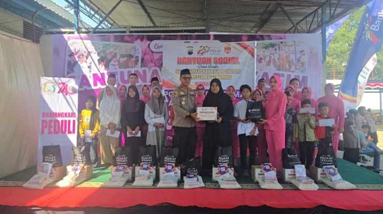 Polrestabes Semarang Santuni 130 Anak Yatim