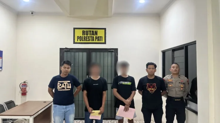 Polresta Pati Tangkap 2 Pelaku Pengeroyokan di Parkiran Waduk Gembong