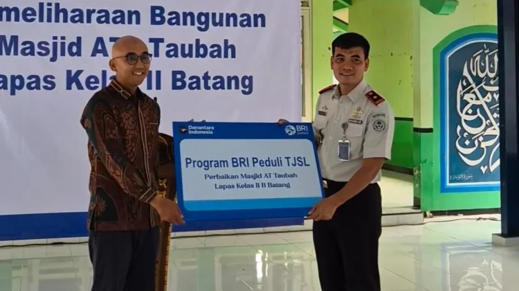 BRI Peduli Benahi Masjid Lapas Batang, Dukung Peningkatan Ketakwaan Warga Binaan