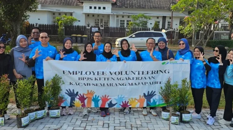 BPJS Ketenagakerjaan Semarang Majapahit Tebar Kepedulian Lewat Aksi Go Green