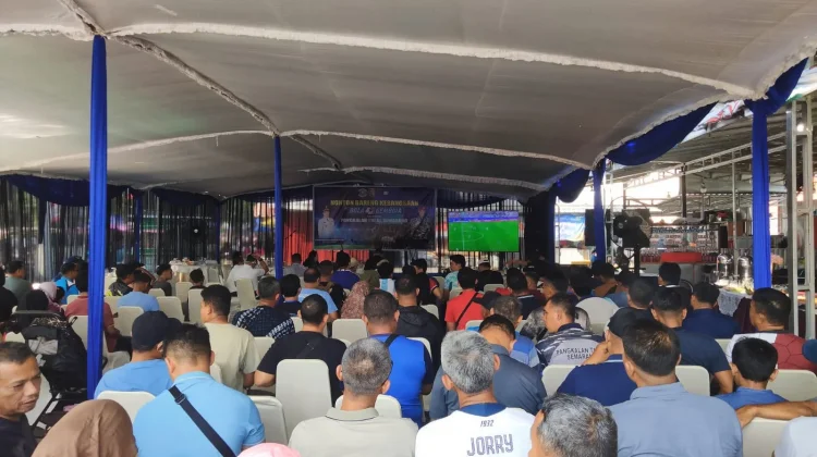 400 Pelaku UMKM Rasakan Perputaran Ekonomi Nobar Piala Dunia di Lanal Semarang