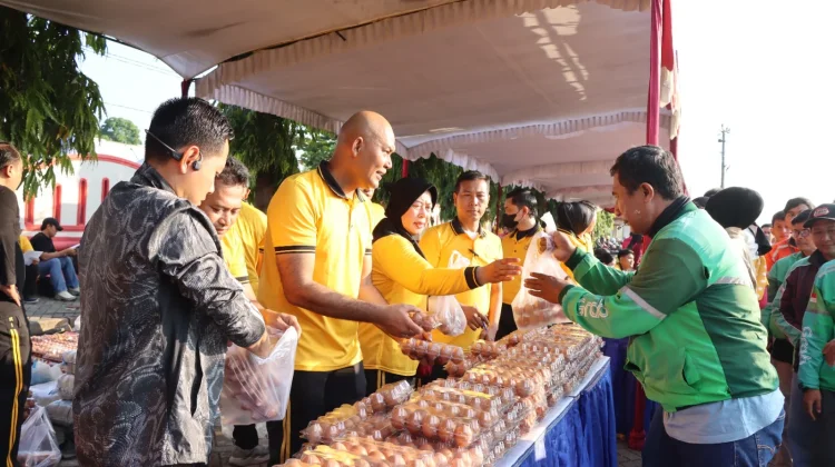 Peringati HUT ke-80 Bhayangkara, Polres Kendal Gelar Pasar Murah dan Bazar UMKM