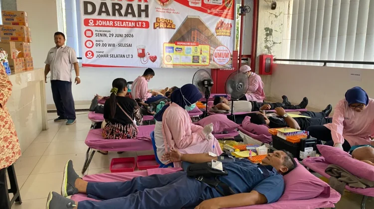 Bhakti Kesehatan Polri di Pasar Johar, Permudah Akses Layanan Medis bagi Warga