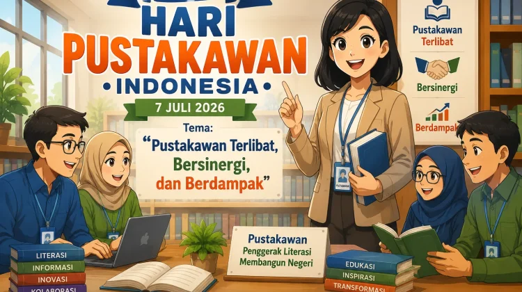 Hari Pustakawan Indonesia 2026: Pustakawan Terlibat, Bersinergi, dan Berdampak