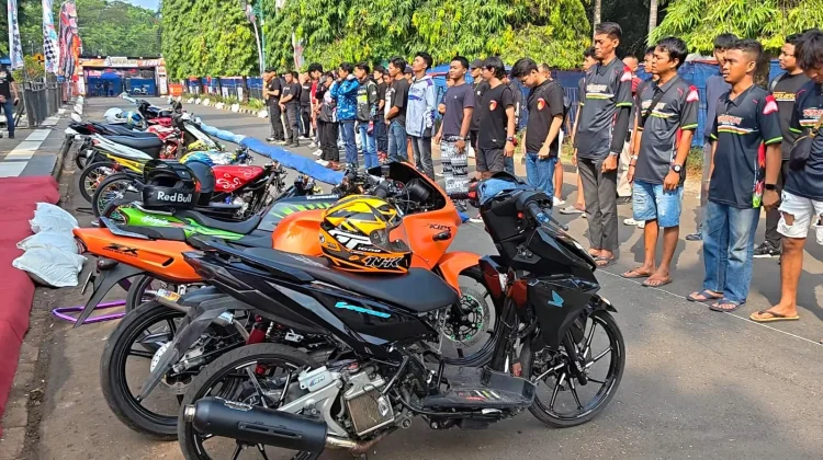 Cegah Balap Liar, Drag Bike Polres Pekalongan Diserbu Gen Z