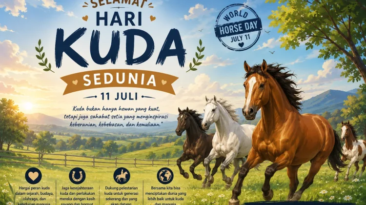 Hari Kuda Sedunia Apresiasi Peran Kuda bagi Kehidupan Manusia