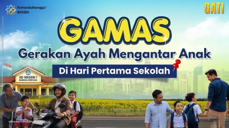 Gerakan Gamas, Ajak Para Ayah Salatiga Antar Anak Hari Pertama Sekolah
