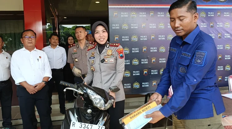 Gelapkan Motor Rekan Kerja, Pria Asal Banjarnegara Berakhir Diciduk Polres Batang