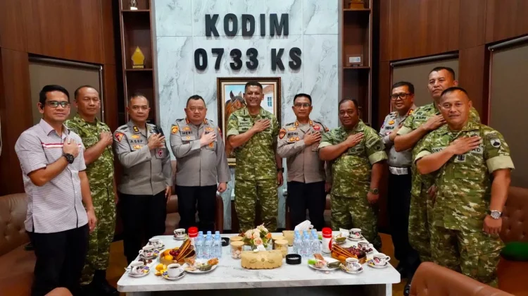 Jaga Kamtibmas, Kapolrestabes Semarang Perkuat Sinergi dengan Kodim 0733