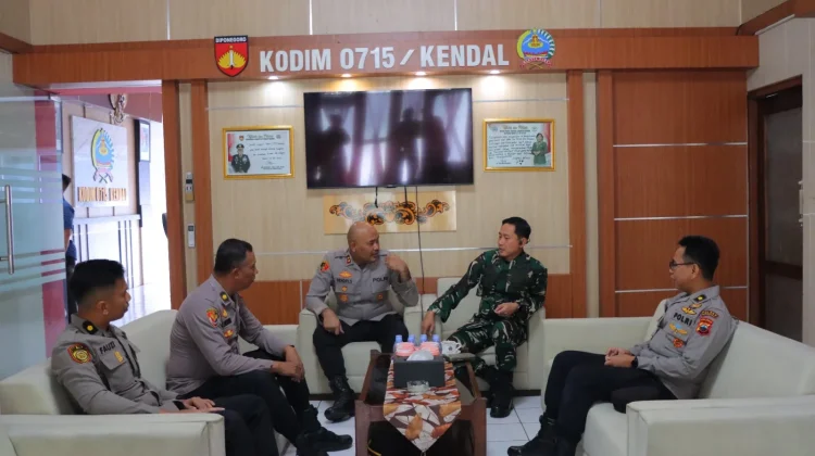 Kapolres Kendal Kunjungi Kodim, Sinergi TNI-Polri Makin Solid