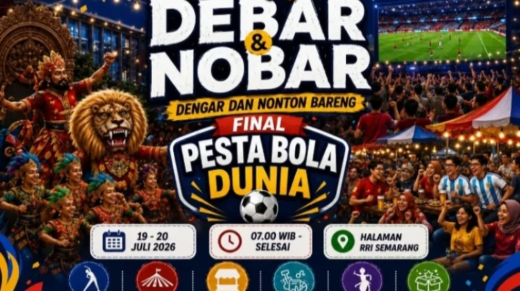 RRI Semarang Sambut Final Piala Dunia dengan Debar, Nobar, Pentas Seni dan Bazar UMKM