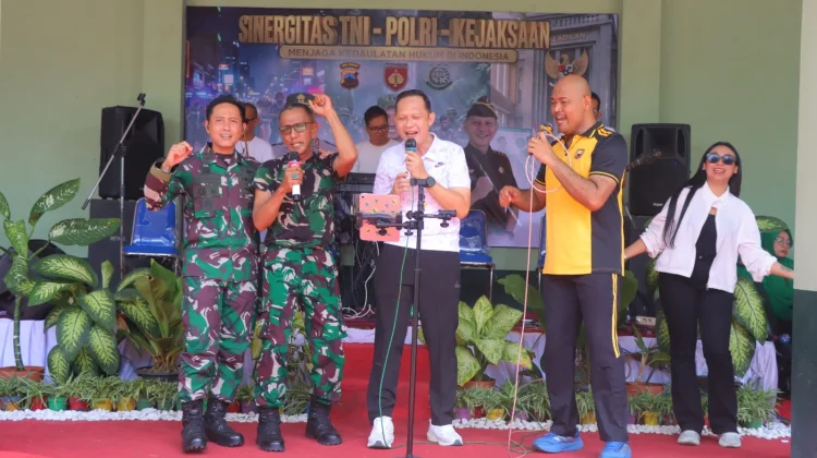 Kodim, Polres dan Kejari Kendal Senam Bersama Perkuat Sinergitas