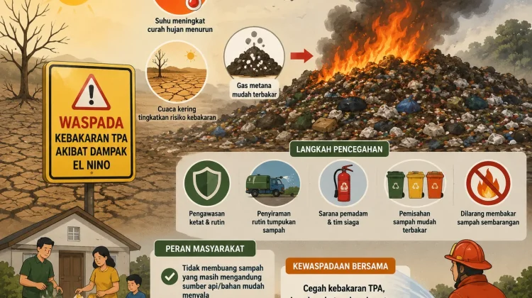 Waspada Bencana Kebakaran di Tempat Pembuangan Akhir Akibat El Nino