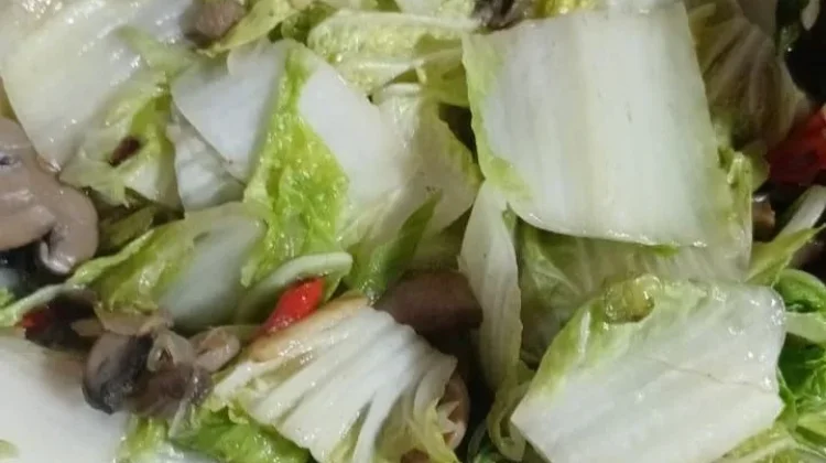 Resep Oseng Sawi Putih dengan Jamur Kancing