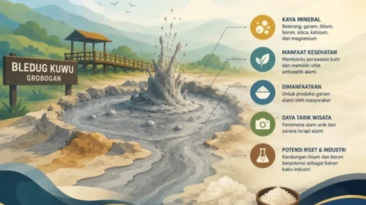 Mengenal Bledug Kuwu, Fenomena Alam dengan Kekayaan Mineral Langka