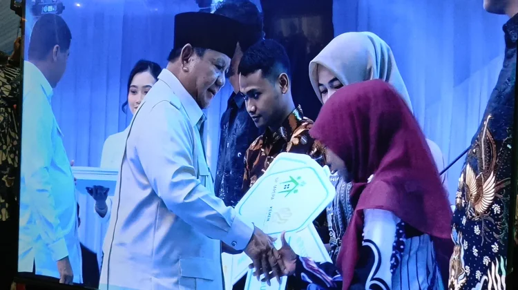 Prabowo Resmikan Akad Massal 62.710 KPR Rumah Subsidi Serentak di 36 Provinsi