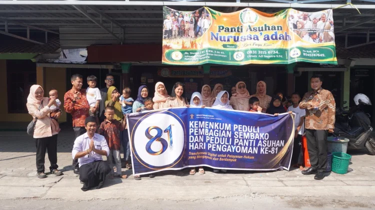 Hari Pengayoman ke-81, Kemenkum Jateng Berbagi dengan Anak Panti dan Warga