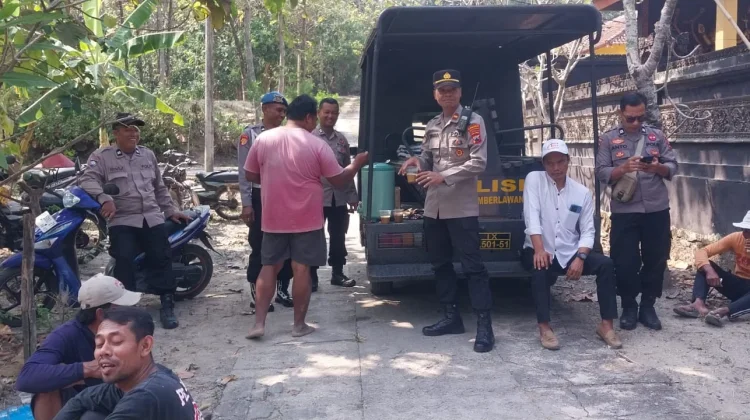 Lewat Kopi Keliling, Polsek Sumberlawang Ingatkan Bahaya Kebakaran ke Warga