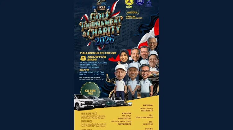 Peduli Kemajuan Pendidikan, USM Bakal Gelar 2nd USM Golf Tournament & Charity 2026