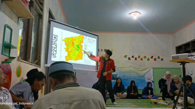 Mitigasi Longsor, KKN Undip Petakan Kawasan Rawan Desa Sodong