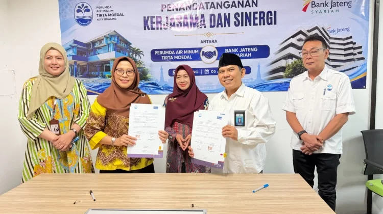 Luncurkan Program Sambungan Air Murah, PDAM Semarang Gandeng Bank Jateng Syariah