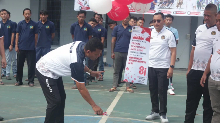 Sambut Hari Kemerdekaan, Lapas Semarang Gelar Porseni untuk Warga Binaan
