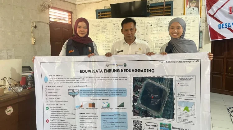 Gali Potensi Embung, KKN Undip Dorong Konservasi Air Menuju Desa Berkelanjutan