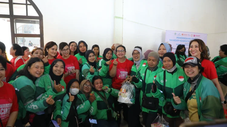 Wali Kota Agustina Gandeng Warisan Cinta Community, Bantu 100 Ojol Perempuan