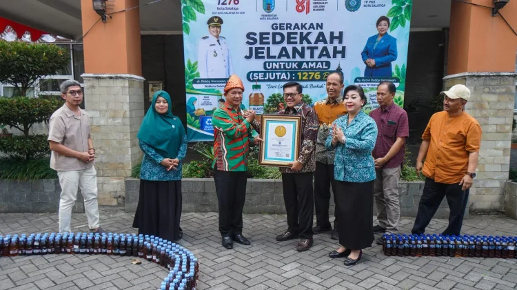 Salatiga Cetak Rekor LEPRID, 1.276 Botol Jelantah Jadi Amal