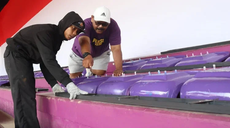 Persik Kediri Benahi Stadion Brawijaya, 2.000 Single Seat Mulai Dipasang