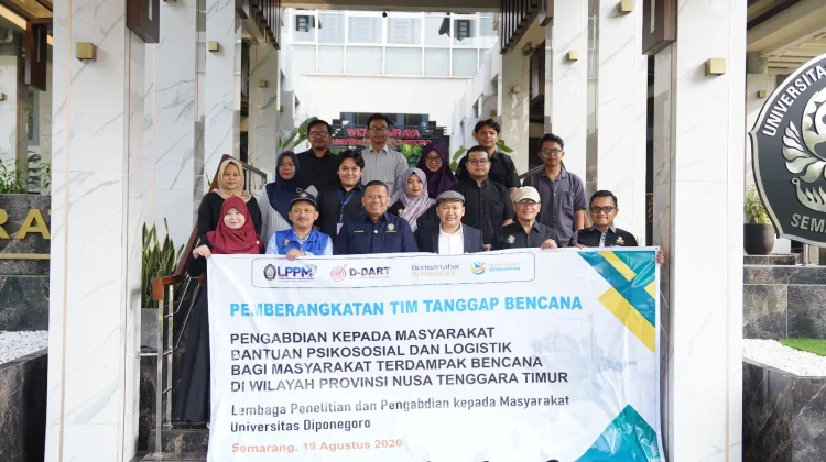 Bantu Korban Gempa NTT, Undip Kerahkan Relawan Lintas Keahlian ke Flores