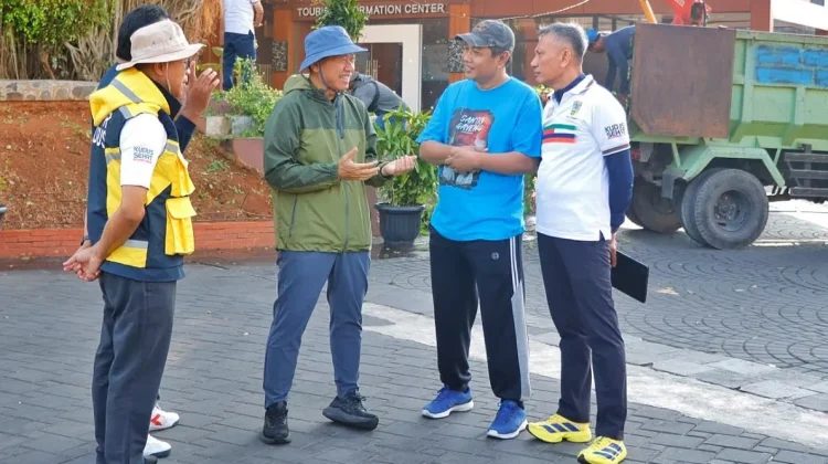 Jelang Kenduri 23 Agustus, Kawasan Taman Menara Kudus Mulai Ditata