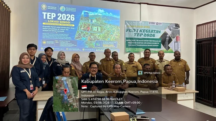 Undip Kaji Infrastruktur Air Minum dan Sanitasi di Kawasan Transmigrasi Papua