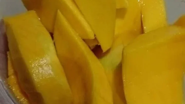 Segarnya Menikmati Buah Mangga saat Cuaca Panas