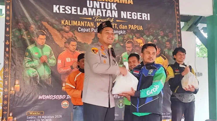 Kapolres Wonosobo dan Komunitas Ojol, Perkuat Solidaritas dan Kepedulian Sosial