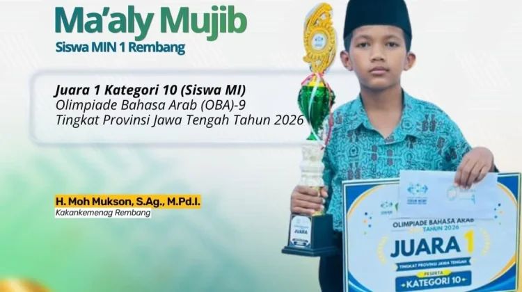 Kontingen Rembang Sabet Lima Prestasi di Olimpiade Bahasa Arab ke-9 Jateng