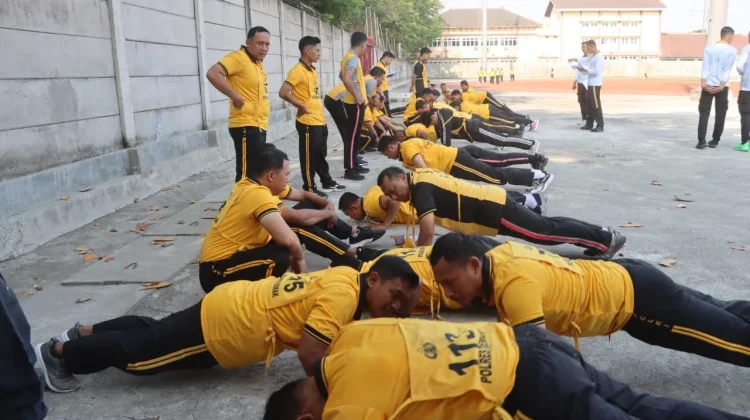 Hadapi Tantangan Tugas, Polres Demak Uji Kebugaran Personel